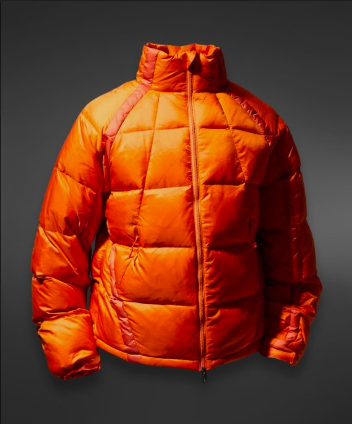 토널 다운 숏 패딩 자켓 오렌지 상품이미지1