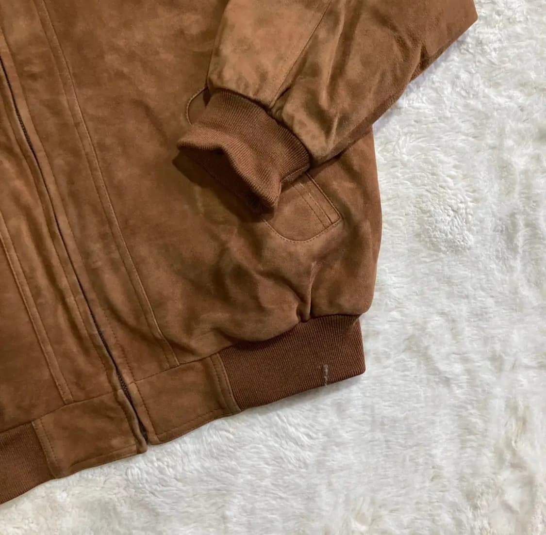 양가죽 스웨이드 블루종 봄버 상품이미지3