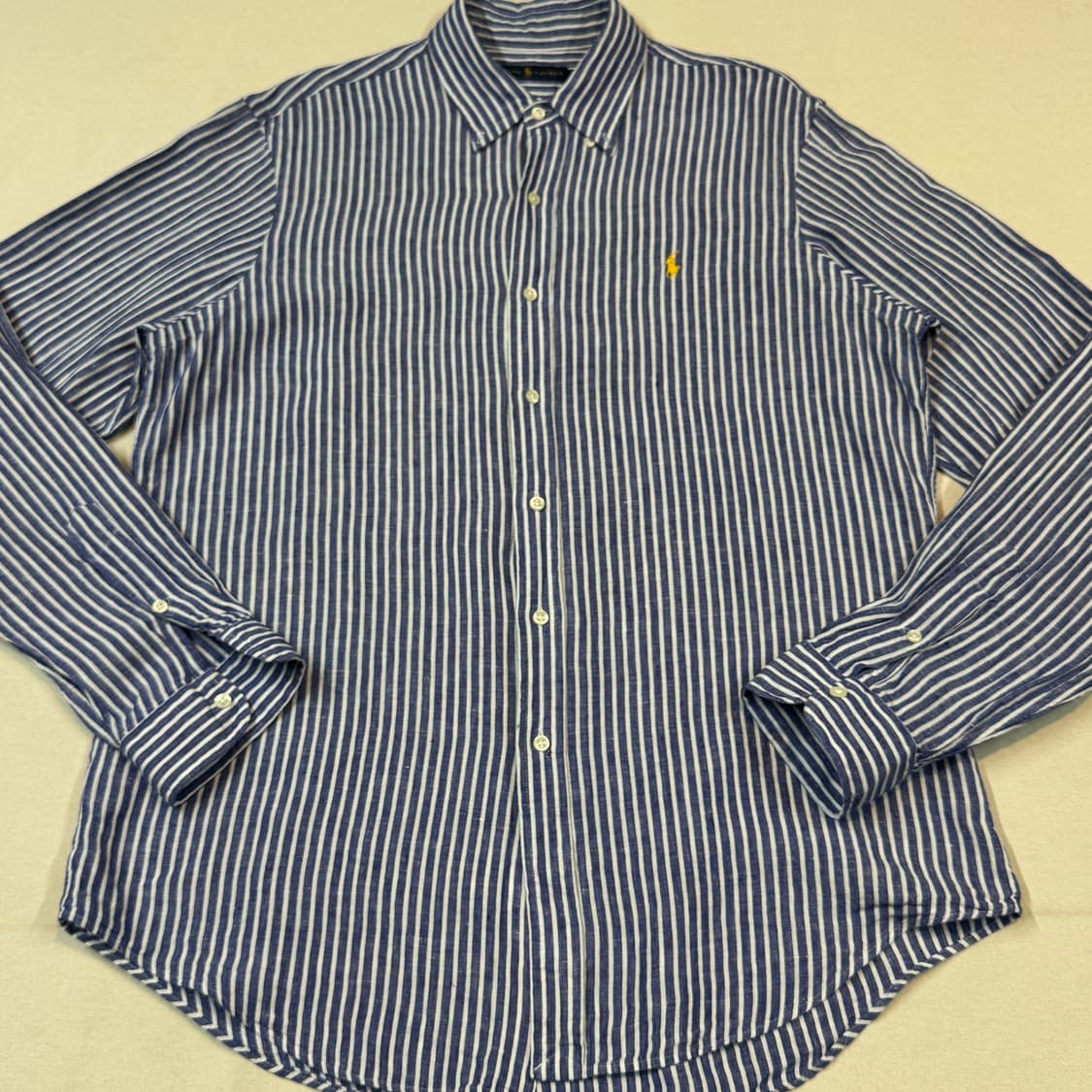 L) 폴로 랄프로렌 클래식핏 스트라이프 린넨 셔츠 상품이미지2