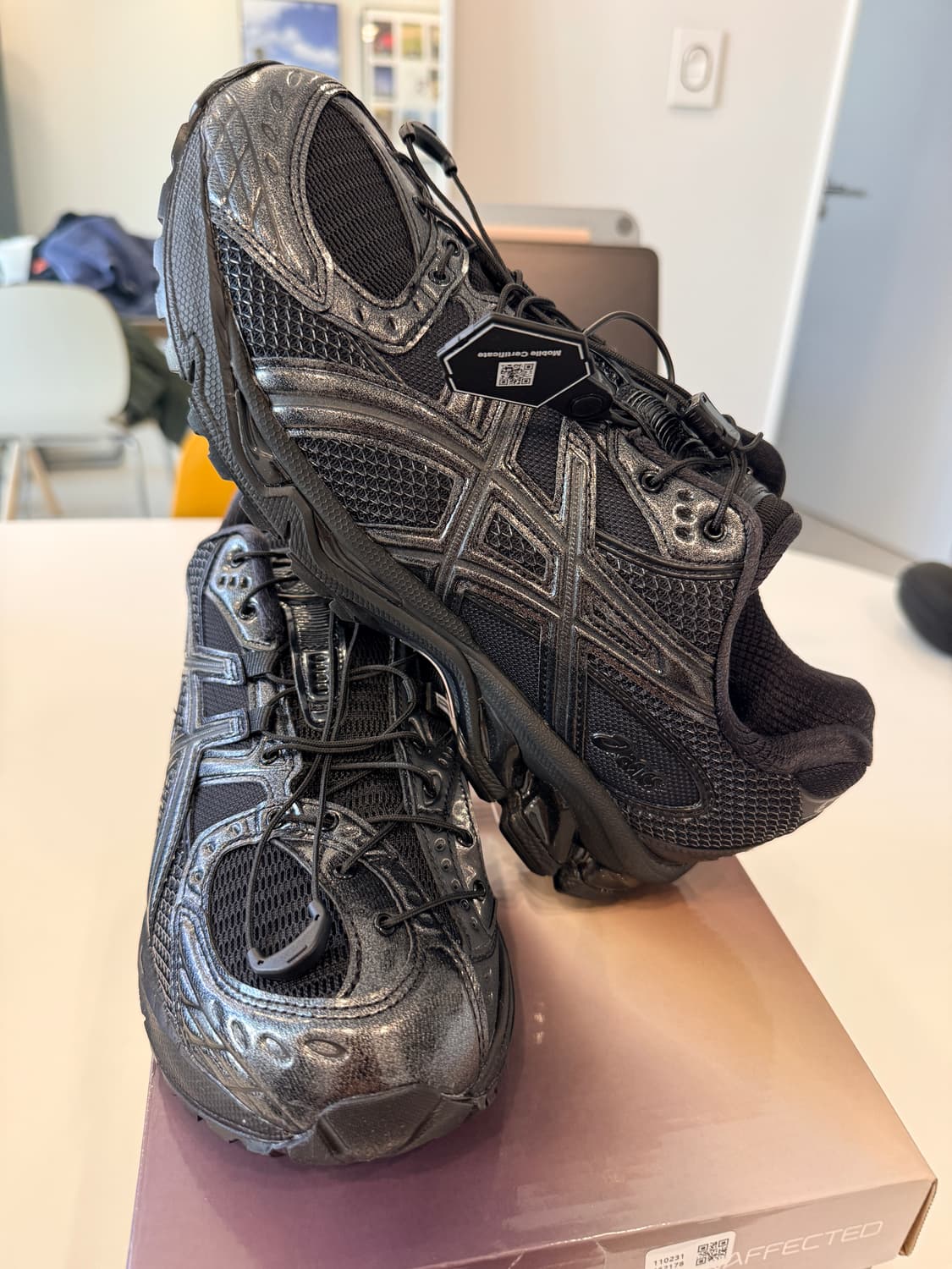 아식스X언어펙티드 젤님버스 10.1 블랙/블랙 270mm 새제품판매 상품이미지2