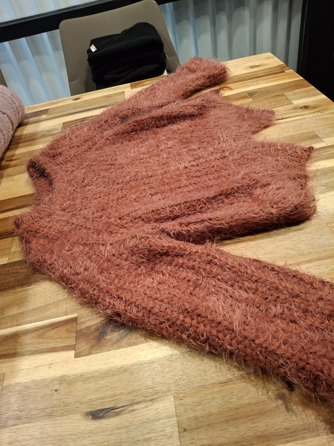 (마지막특가) 브릭 퍼 니트 스웨터 상품이미지2