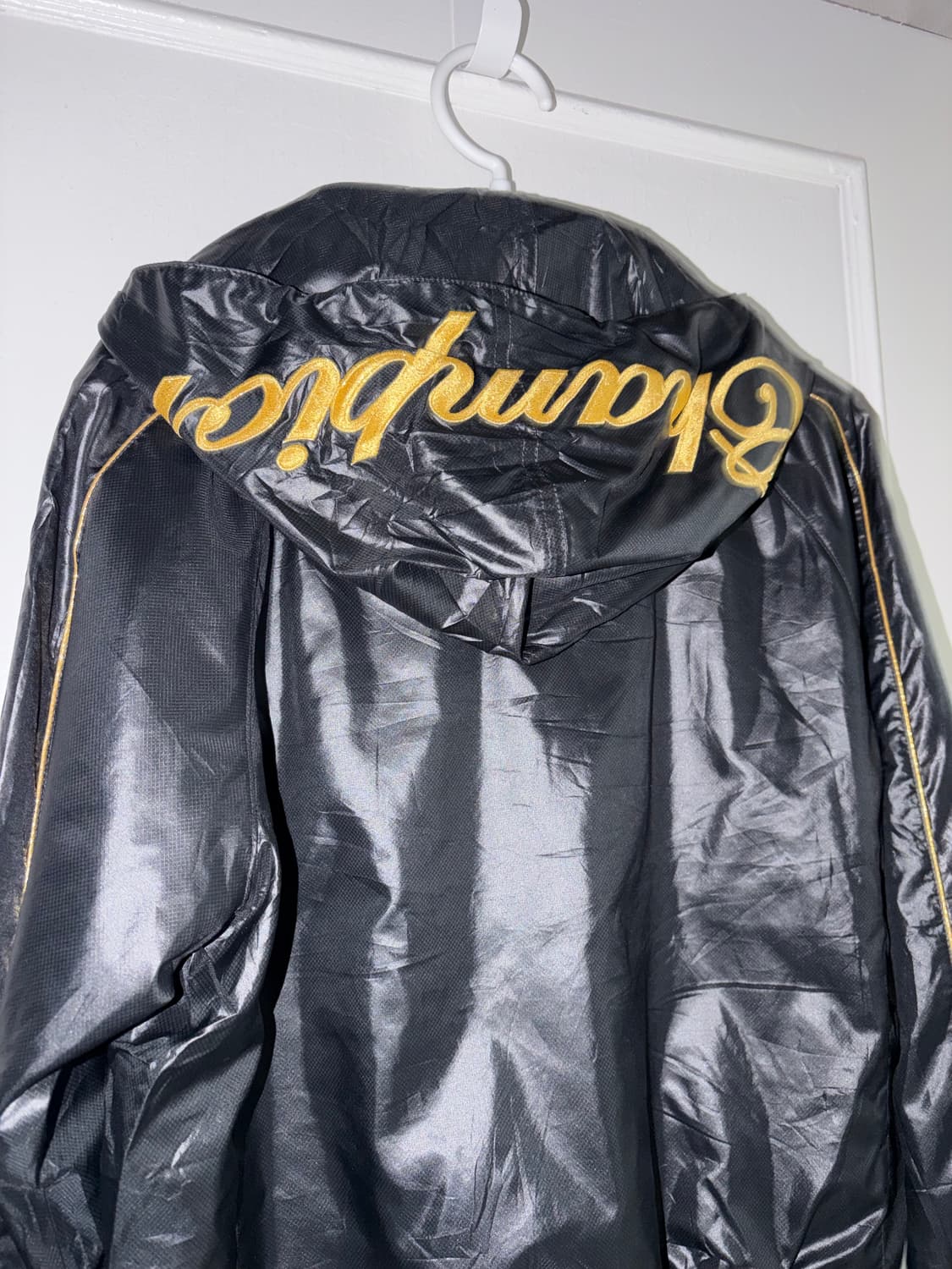 희귀/일본판 챔피온 빈티지 금장로고 바람막이 후드자켓 M 상품이미지4