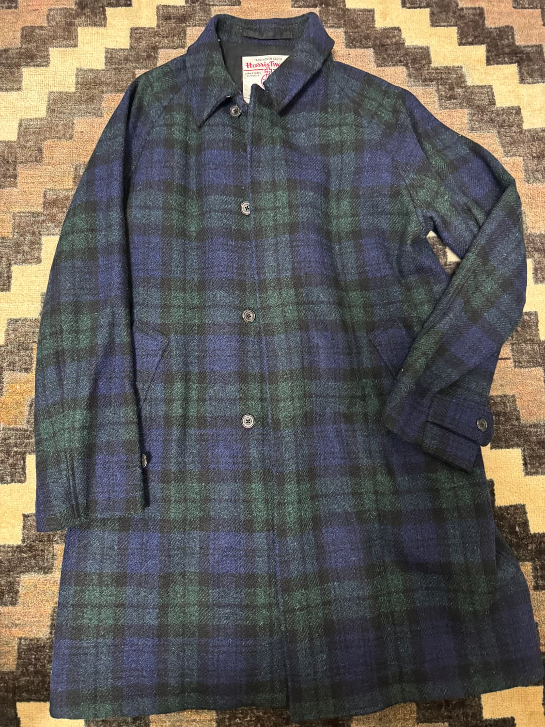 빔즈 플러스 해리스 트위드 발마칸 코트 XL 상품이미지2