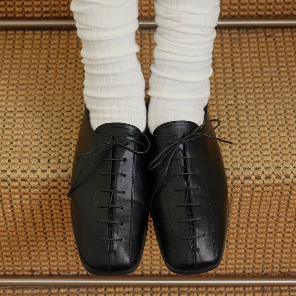 누스 nuus 테일러 2-Way 레이스업 로퍼 Black 235 상품이미지1