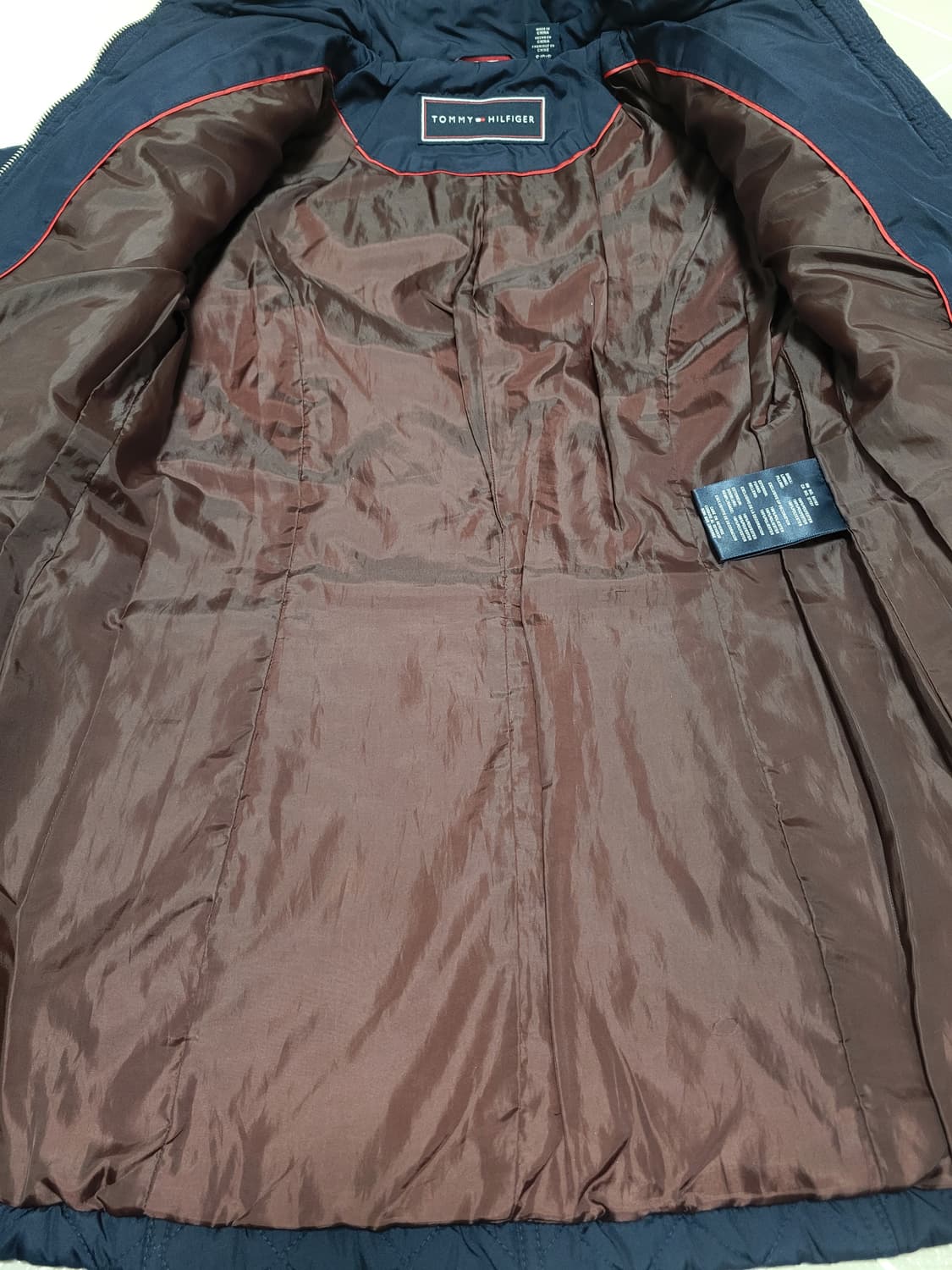 타미힐피거 여성 하프 트렌치 누빔 패딩 S 상품이미지3