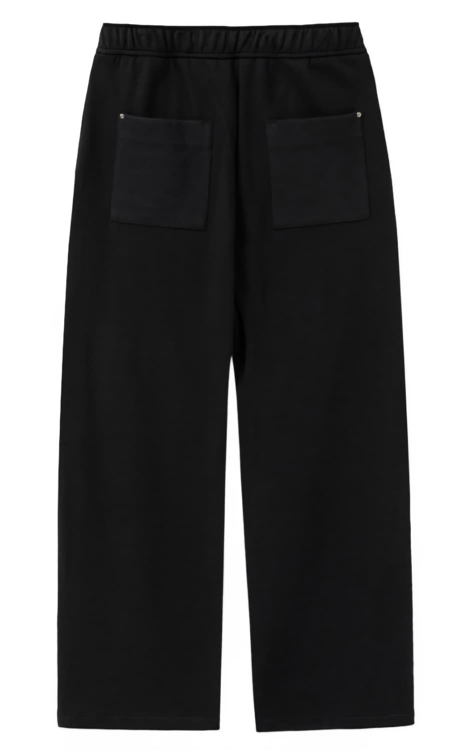 우영미 원턱 코튼 스웨트 와이드 밴딩 팬츠(46사이즈) 새상품 상품이미지2