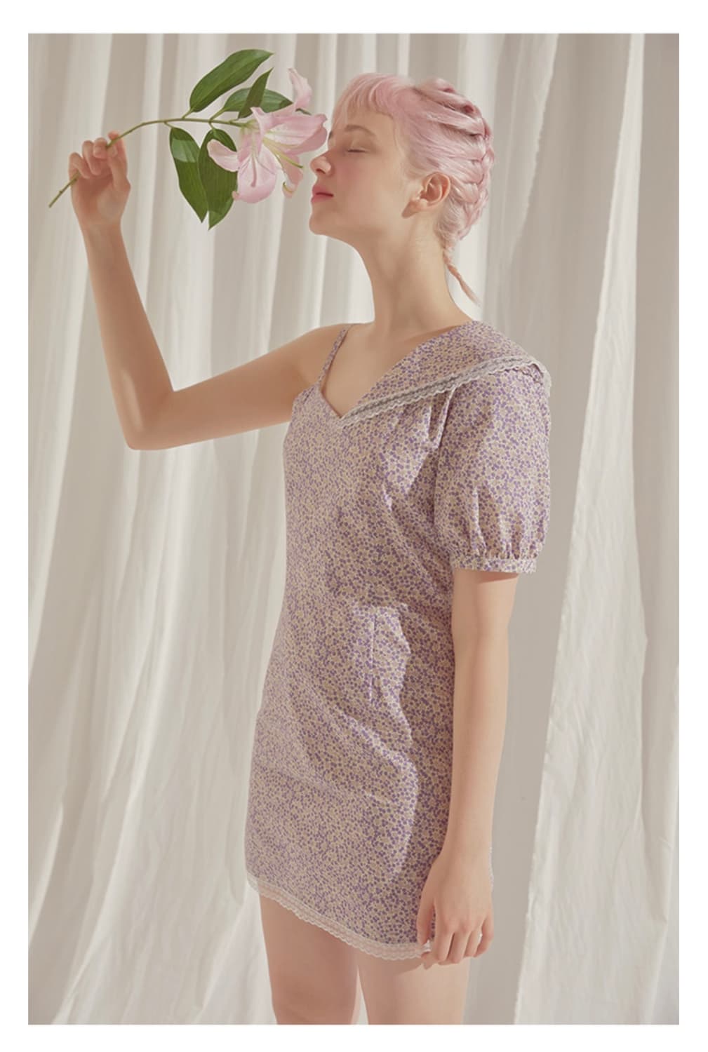 마가린핑거스 asymmetry lace one-piece 새상품 상품이미지5