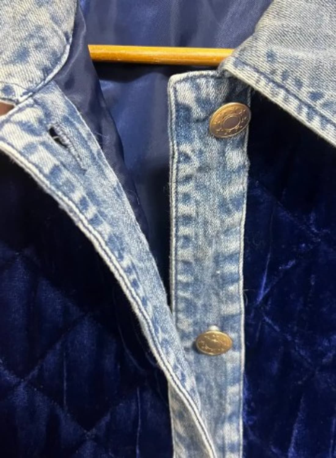 브리엘(BREAL) 여성 벨벳데님점퍼 100 상품이미지4