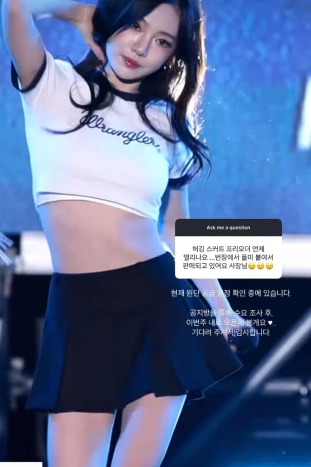 클리시어 허깅 플리츠 스커트 m사이즈 상품이미지2