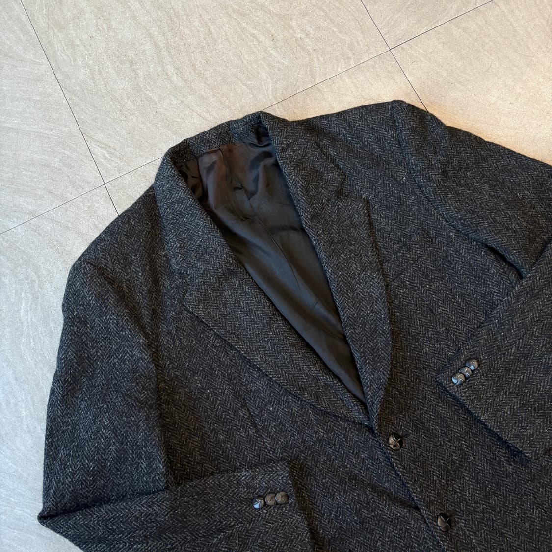 90년대 캐나다 생산 해리스트위드 울 자켓 상품이미지2