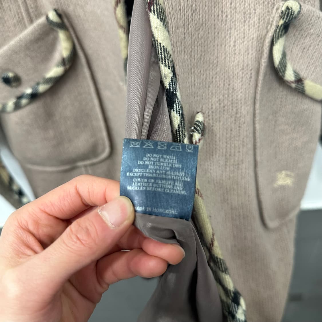 90's 버버리 후드 코트 상품이미지4