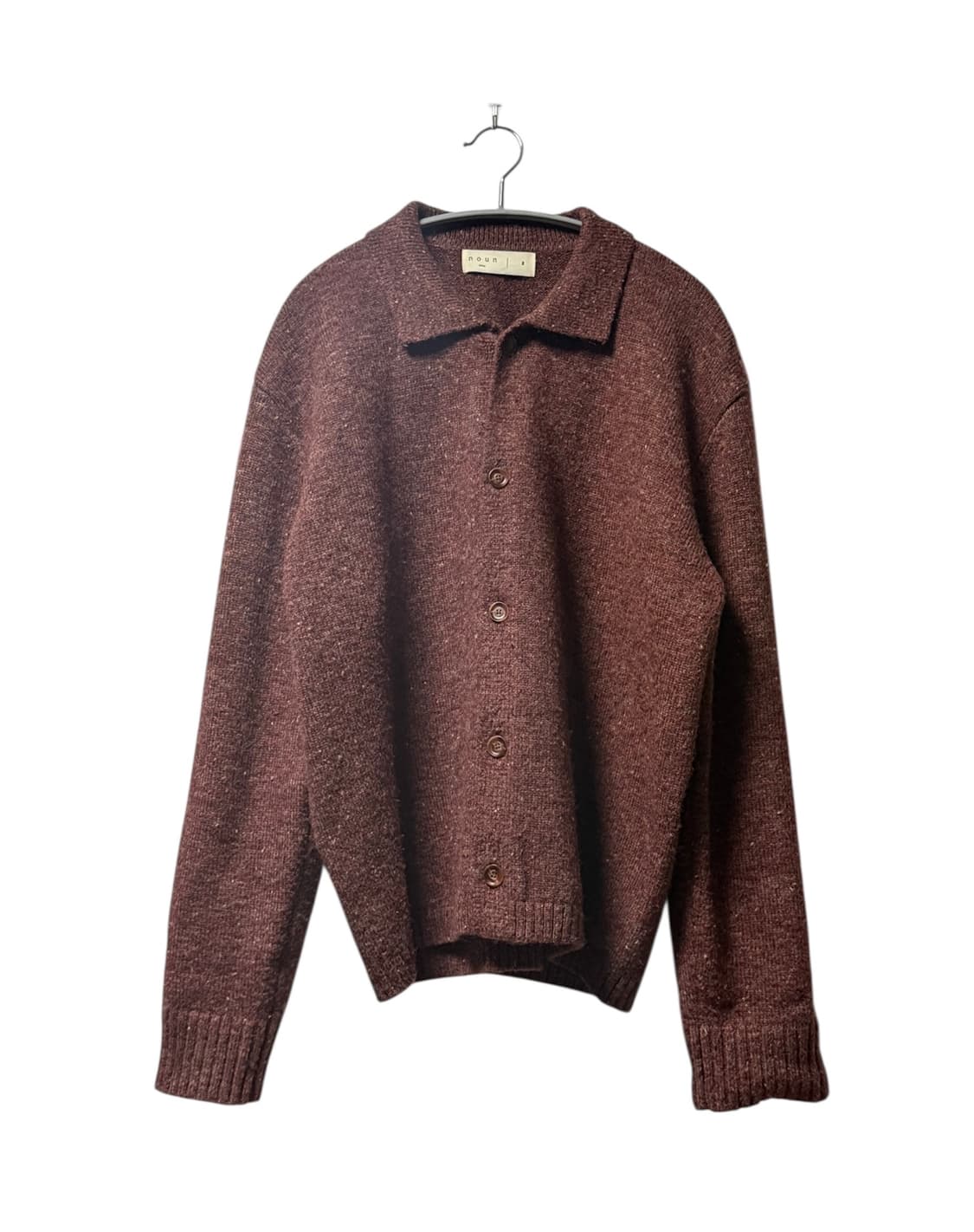 노운 nep yarn collar cardigan (wine) 2 상품이미지3