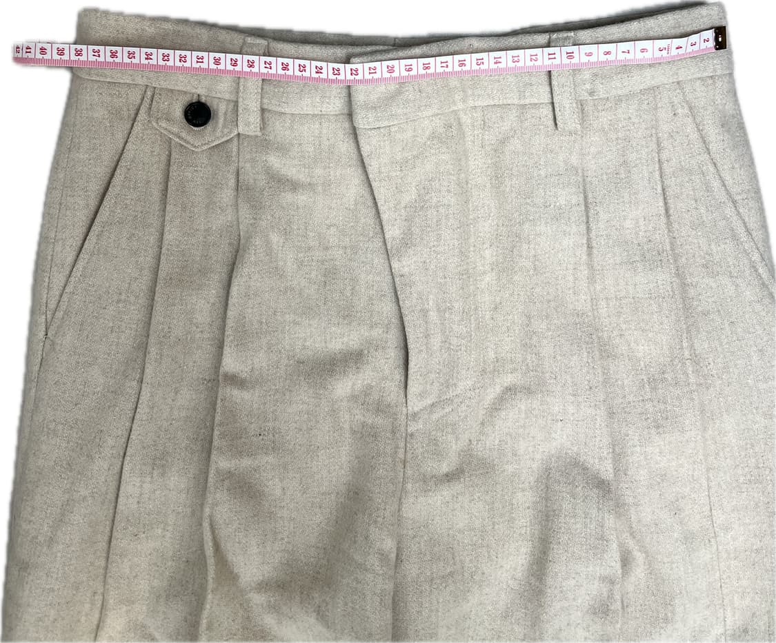 [S] STU 20FW 투턱 루즈핏 슬랙스 아이보리 상품이미지5