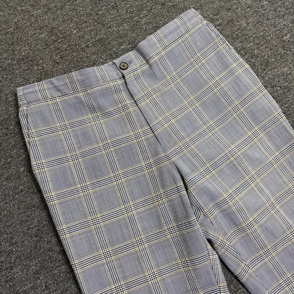 솔리드옴므 린넨 체크 슬랙스 상품이미지2