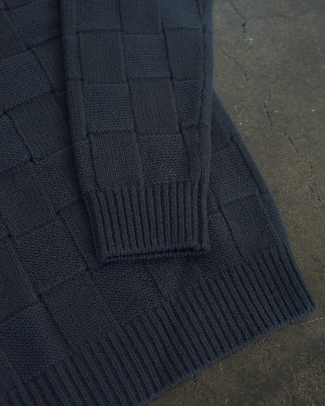 VAMBINO 체스 니트 상품이미지2