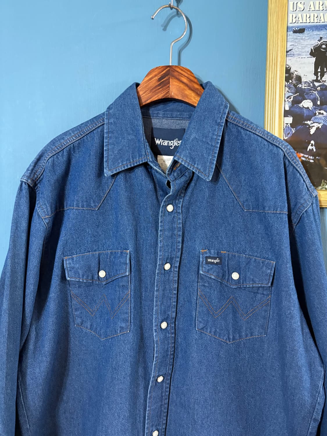 00‘s Wrangler Denim Western Shirt. 상품이미지2