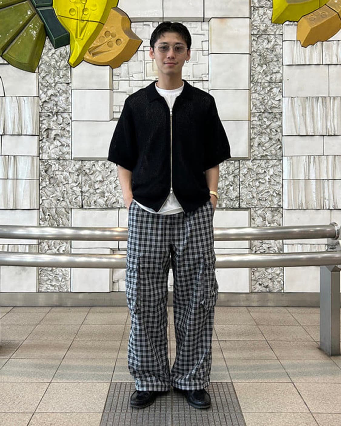BEAMS Check Cargo Easy Pants 상품이미지2
