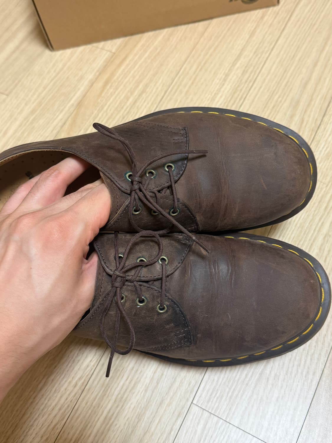 uk6,250) 129,000 닥터마틴 1461 크레이지 홀스 브라운 상품이미지9