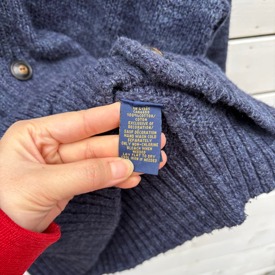 Polo 폴로 숄카라 니트 가디건 상품이미지4