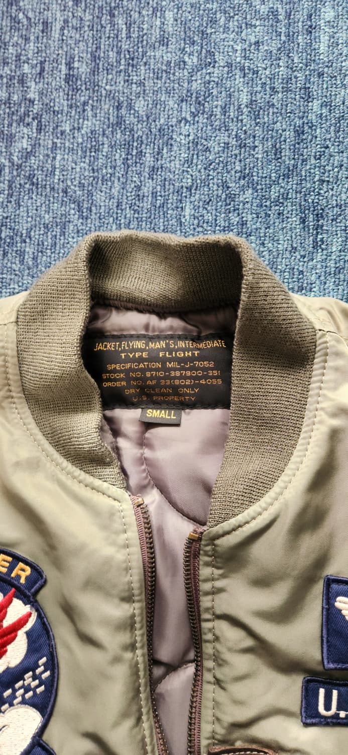 U.S. AIR FORCE 항공 점퍼 봄버 자켓 S 상품이미지8