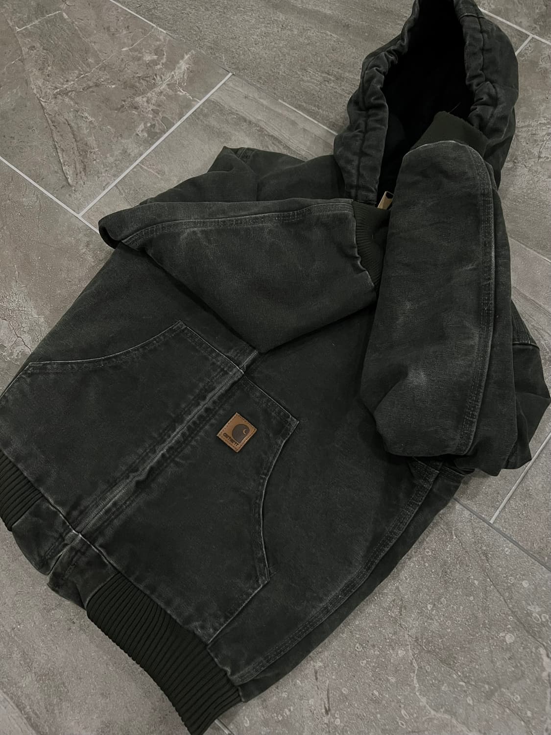 (L) 칼하트 후드 덕 액티브 보이즈 자켓 YYJ130 MOS 모스그린 상품이미지7