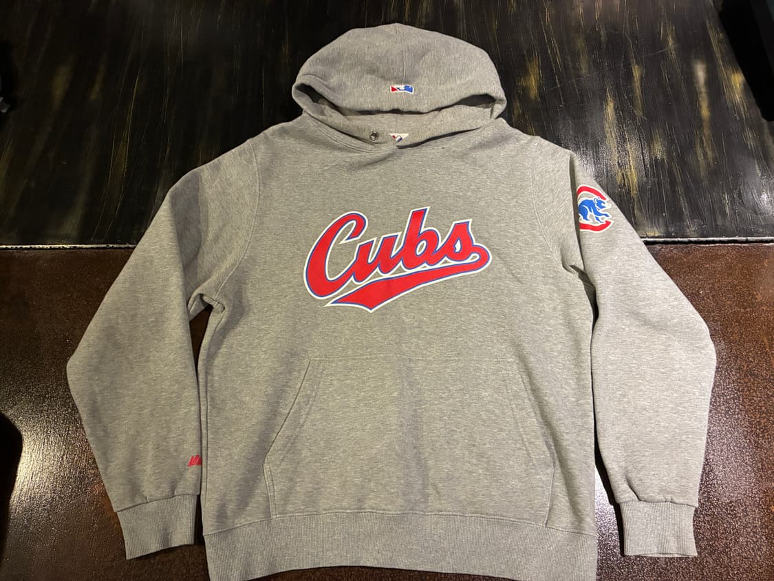M) 마제스틱 시카고 컵스 빅로고 후드티 상품이미지1