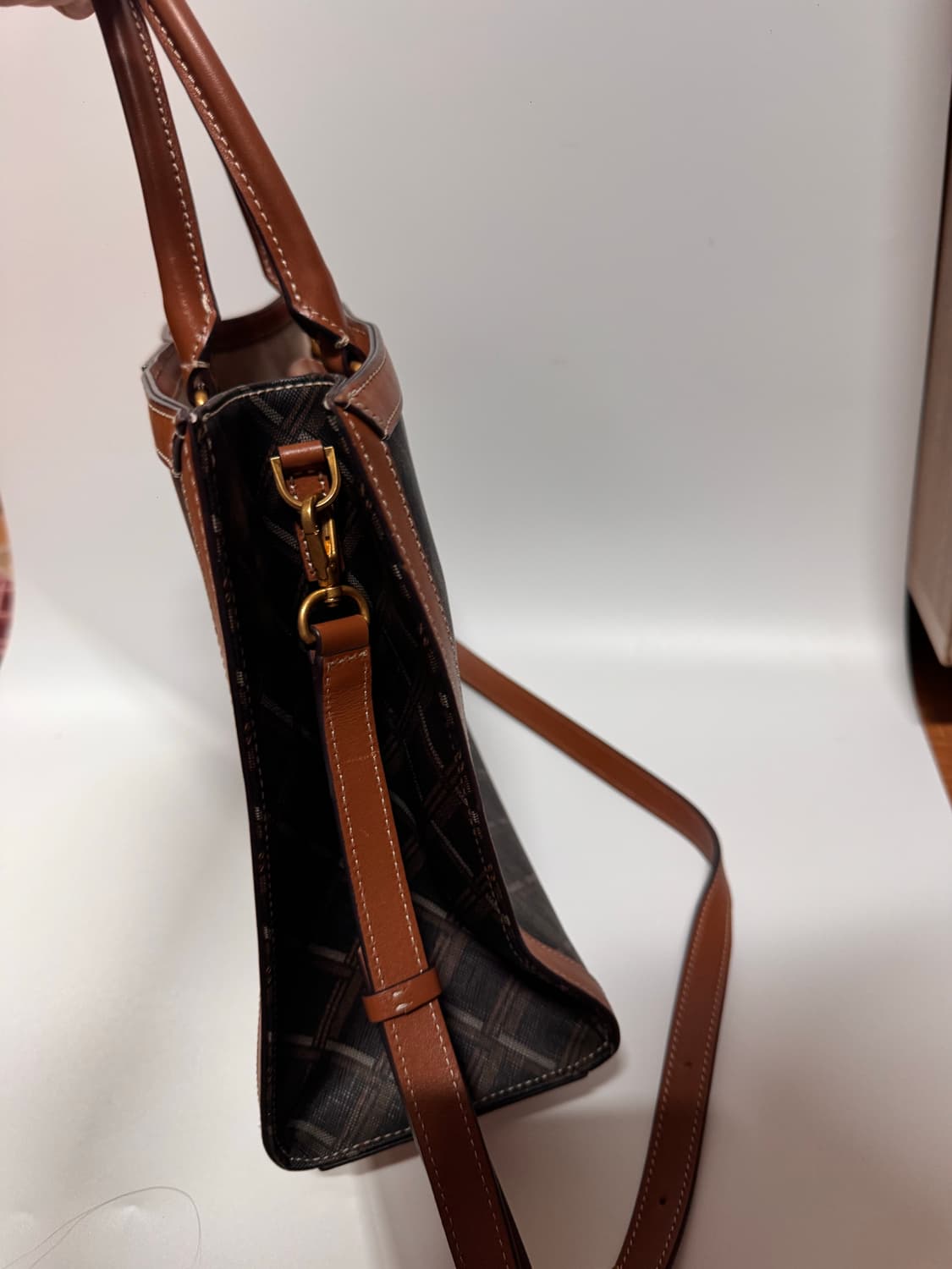 루즈앤라운지 누오보 체크 토트백 상품이미지4