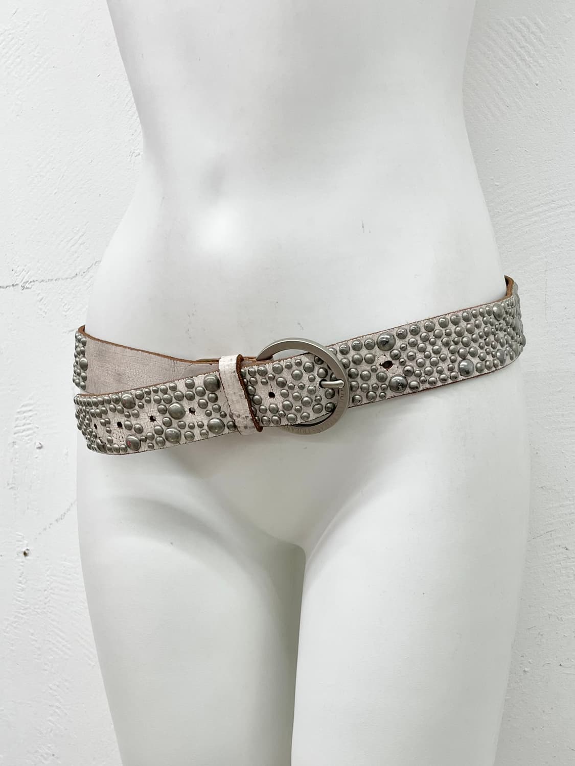 리얼레더 올스터드 버클 벨트 *레어 상품이미지4