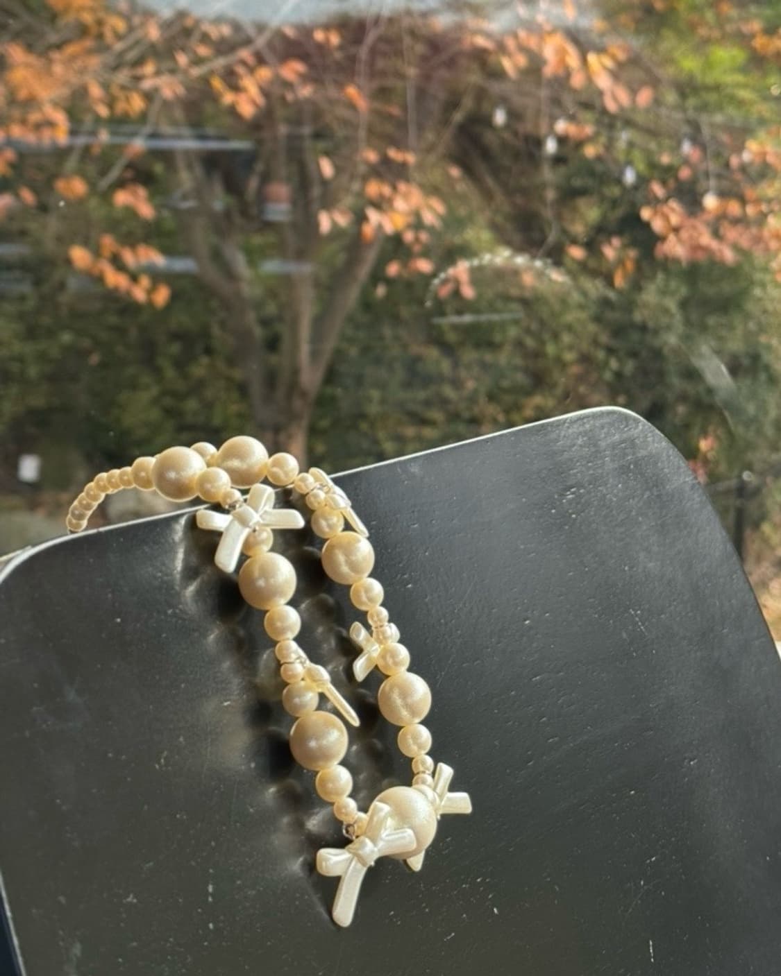 진주 리본 목걸이 상품이미지7