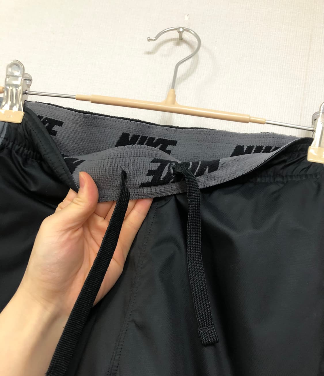 나이키 패딩 우븐 팬츠 트레이닝 솜바지 _ 블랙 M 상품이미지7