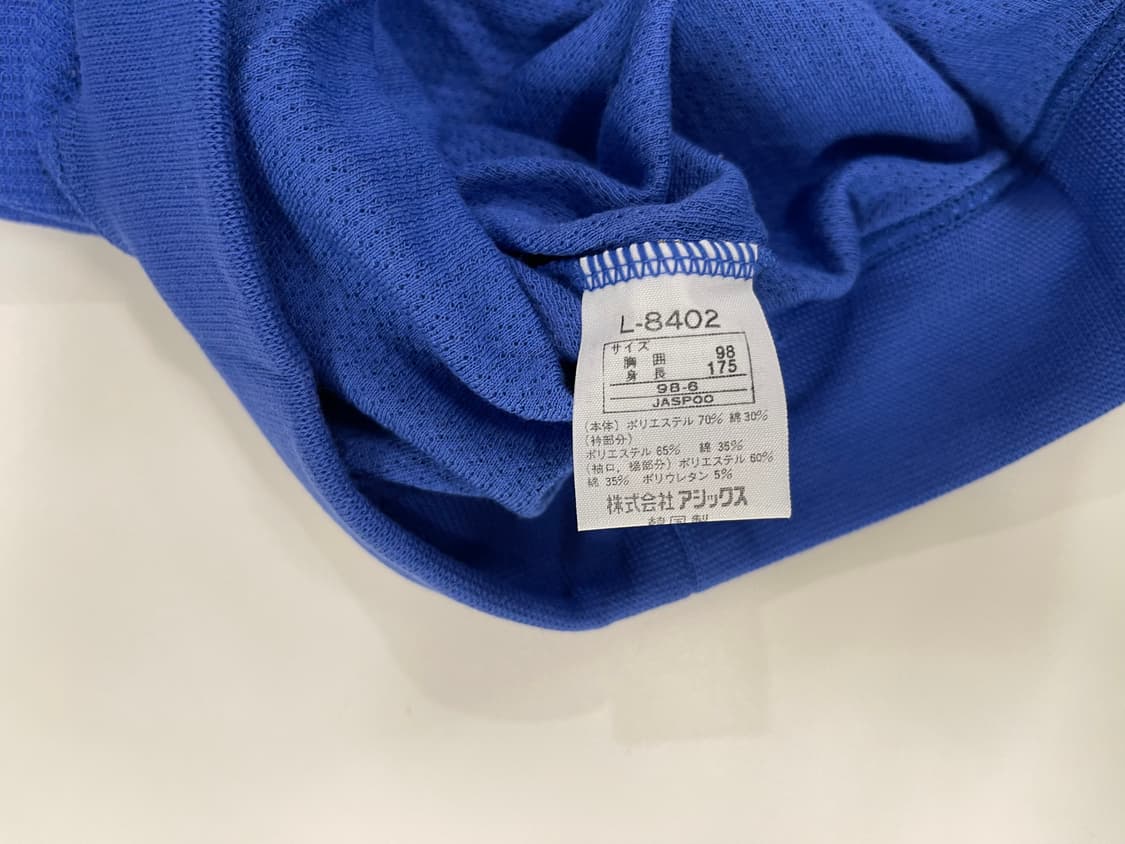 아식스 빈티지 90s 폴로 셔츠 올드 ASICS OLD 1990 블루 L 상품이미지4