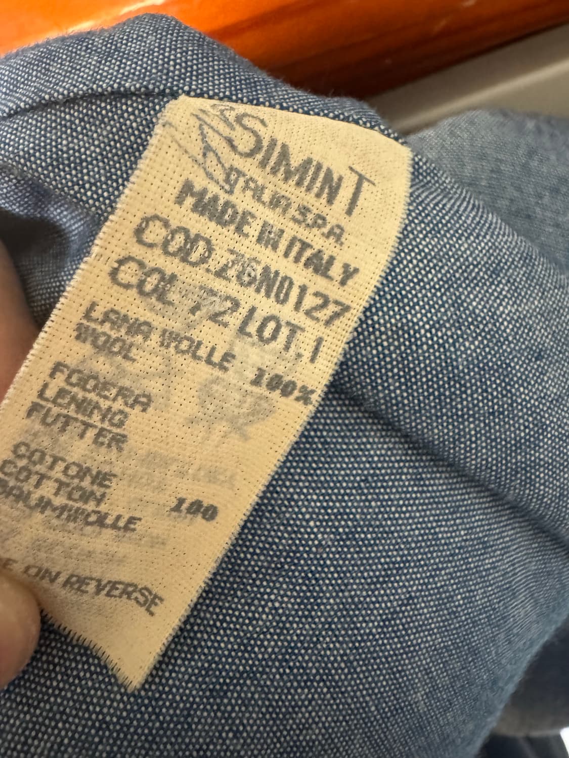 아르마니 진스 체크 울 스포츠 코트 자켓 105 상품이미지3