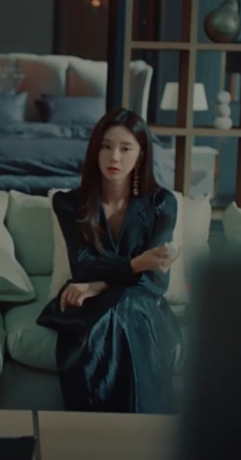 그레이스유 데이지 새틴 롱 원피스 21SS 상품이미지2
