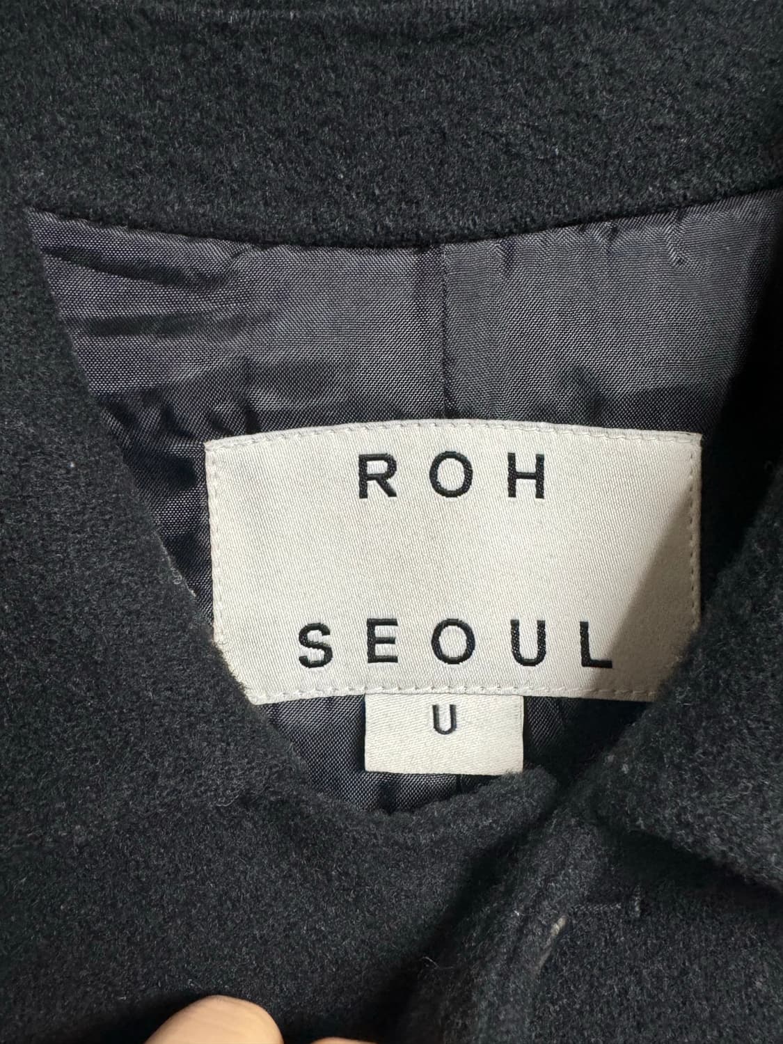 로서울 울 발마칸 코트 블랙 [U] Wool Balmacaan Coat 상품이미지10