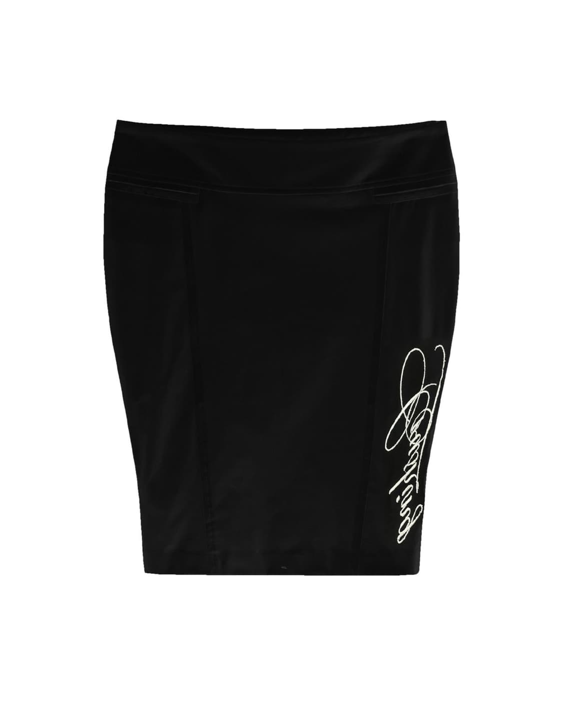 본네 슬릿 지퍼 스커트 블랙 상품이미지1