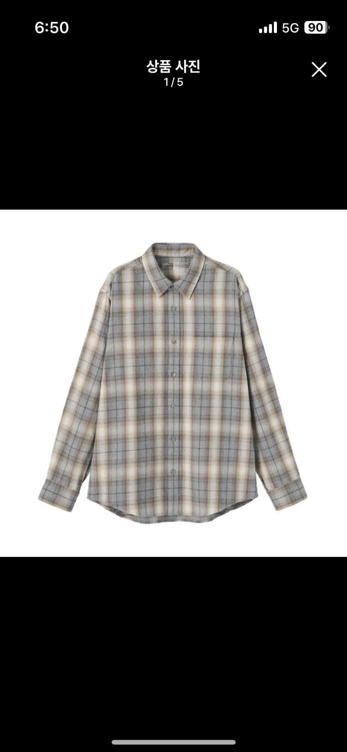 무인양품 플란넬 셔츠 상품이미지1