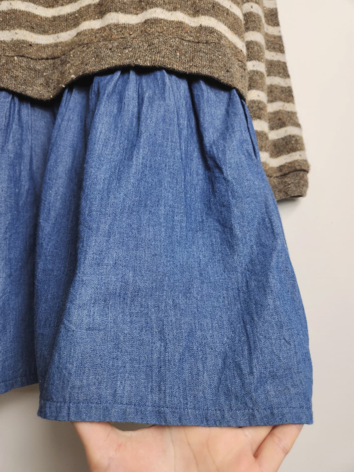 스트라이프 레이어드 롱 탑 상품이미지5