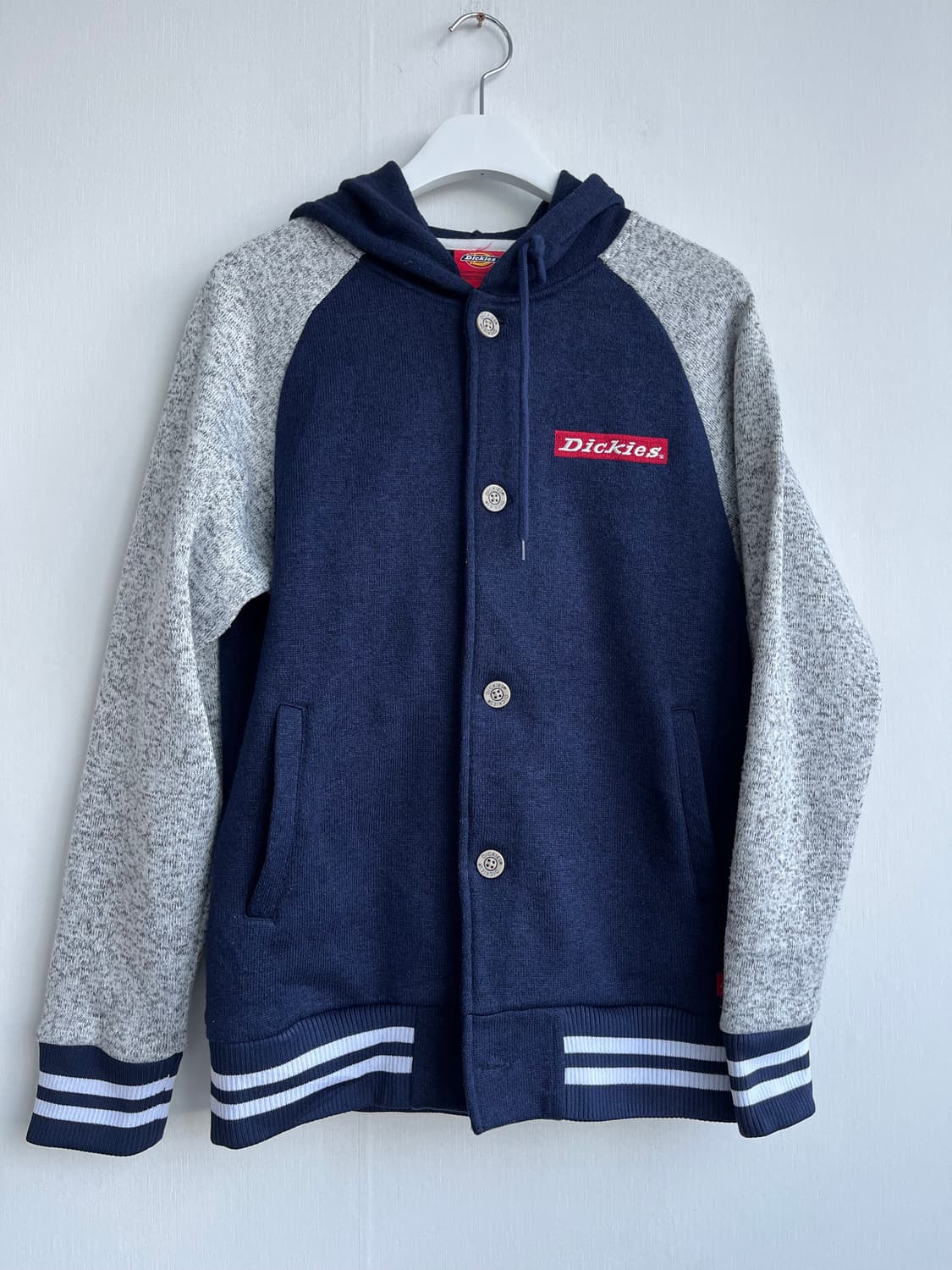 Dickies 네이비 배색 후드 스타디움 자켓 상품이미지1