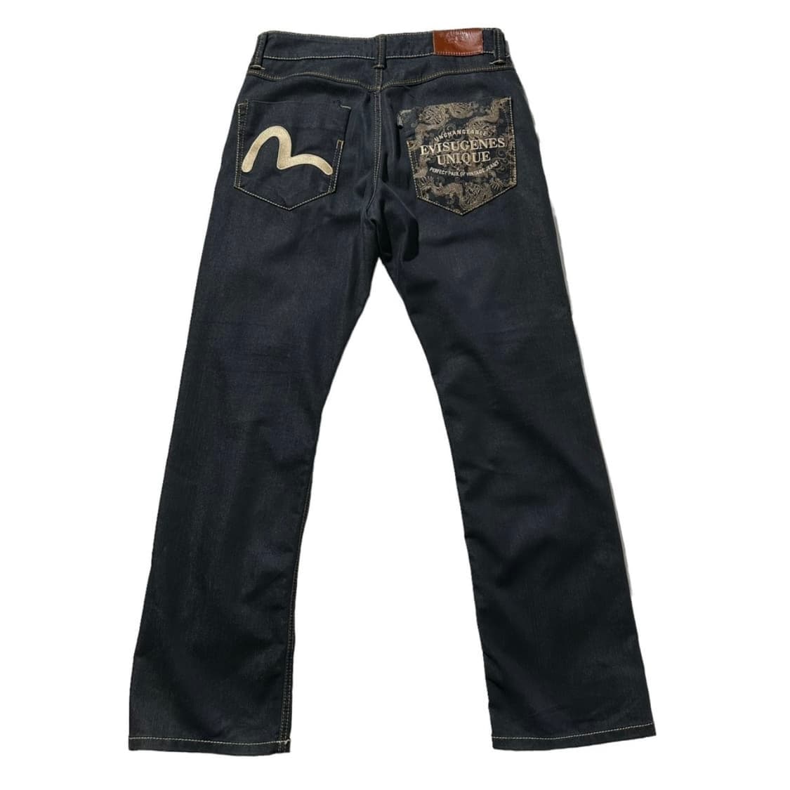 EVISU 에비수 용 자수 데님 팬츠 36 상품이미지2
