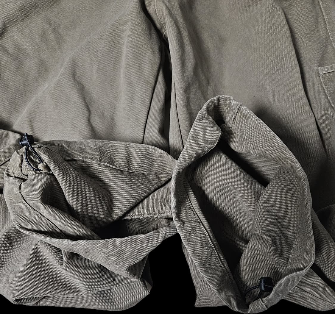 해칭룸 오버 덕 팬츠 워시드 베이지 1사이즈 판매합니다  상품이미지2