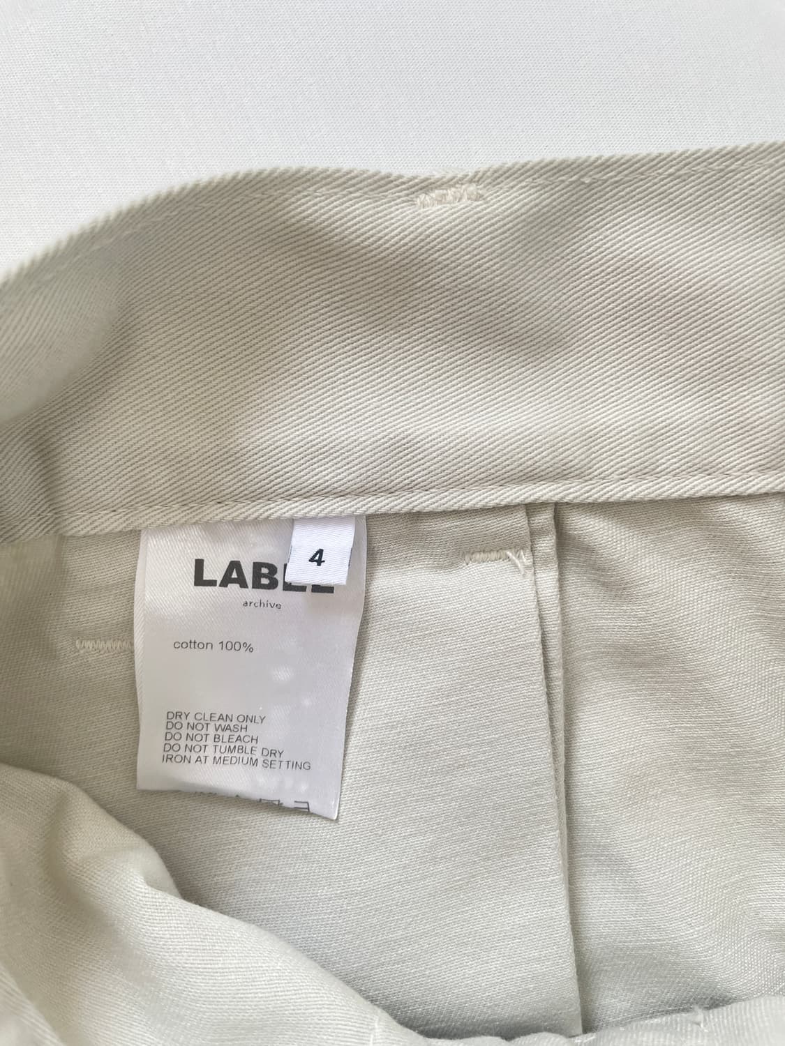 라벨아카이브 신치백 드라이 코튼 팬츠 상품이미지8