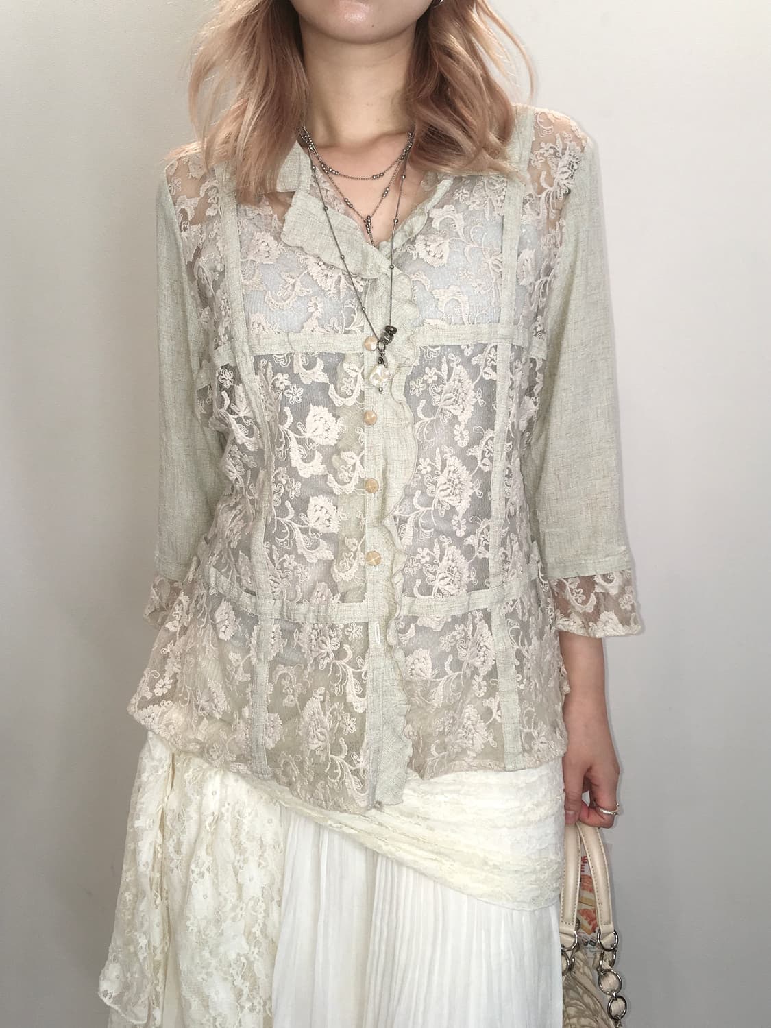 jpn vintage antique lace jacket 상품이미지4