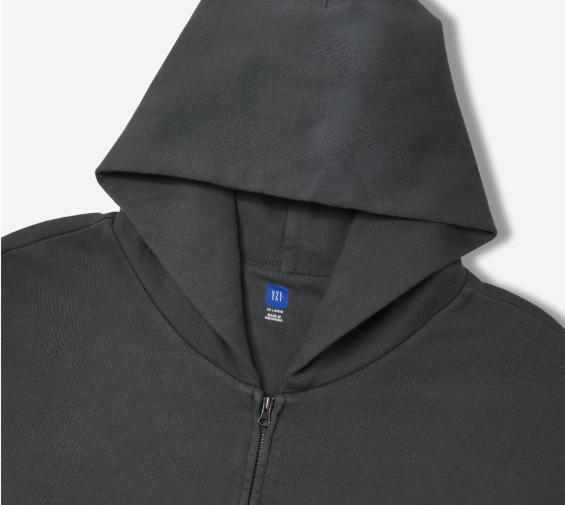 이지 갭 후드 집업 다크 그레이L 상품이미지3