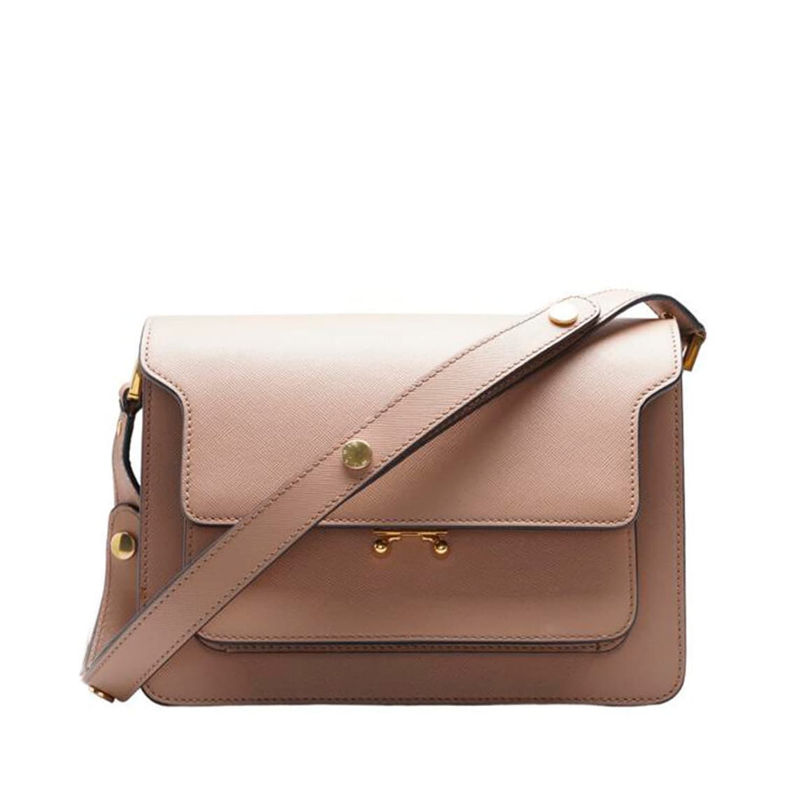 (중고) 마르니 베이지 사피아노 트렁크 미듐 숄더백 상품이미지1