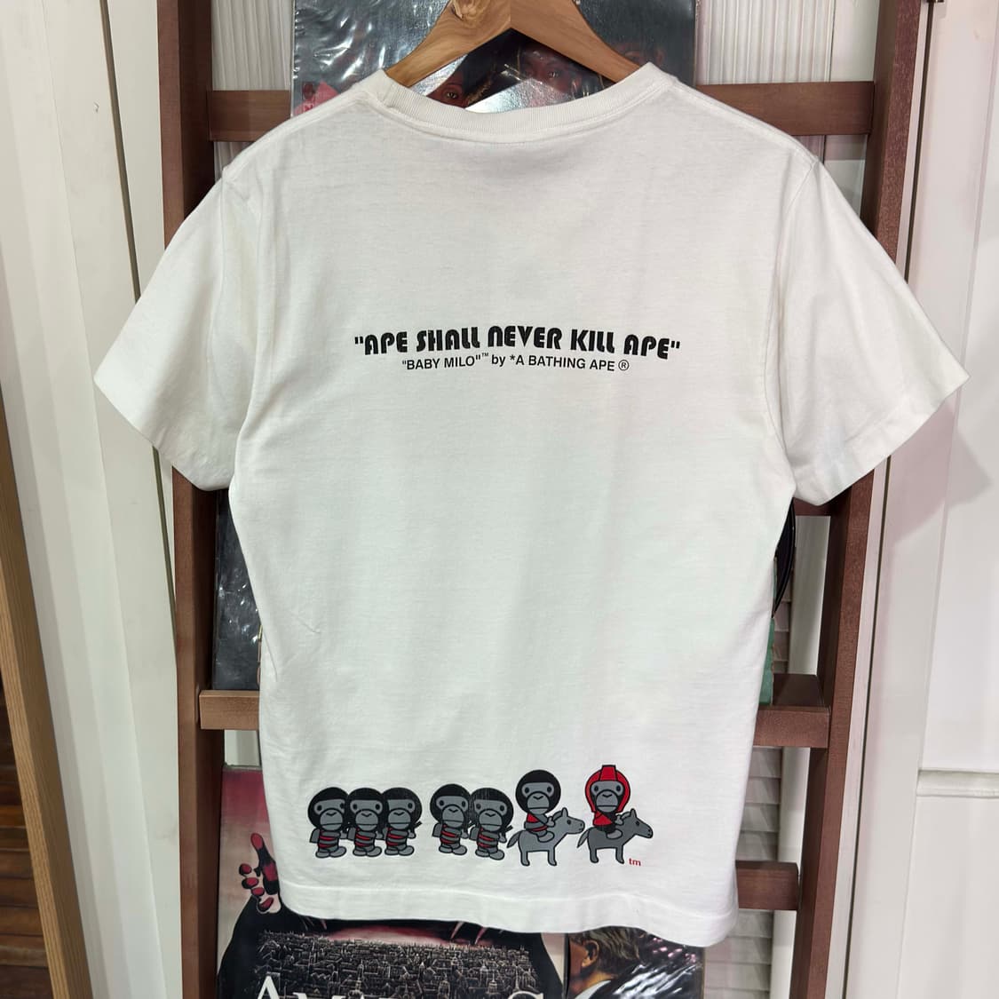 00s 베이프 베이비 마일로 반팔 티셔츠 상품이미지6