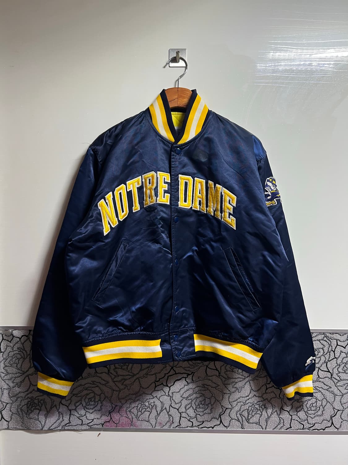 빈티지 스타터 노트르담 바시티 자켓 상품이미지1