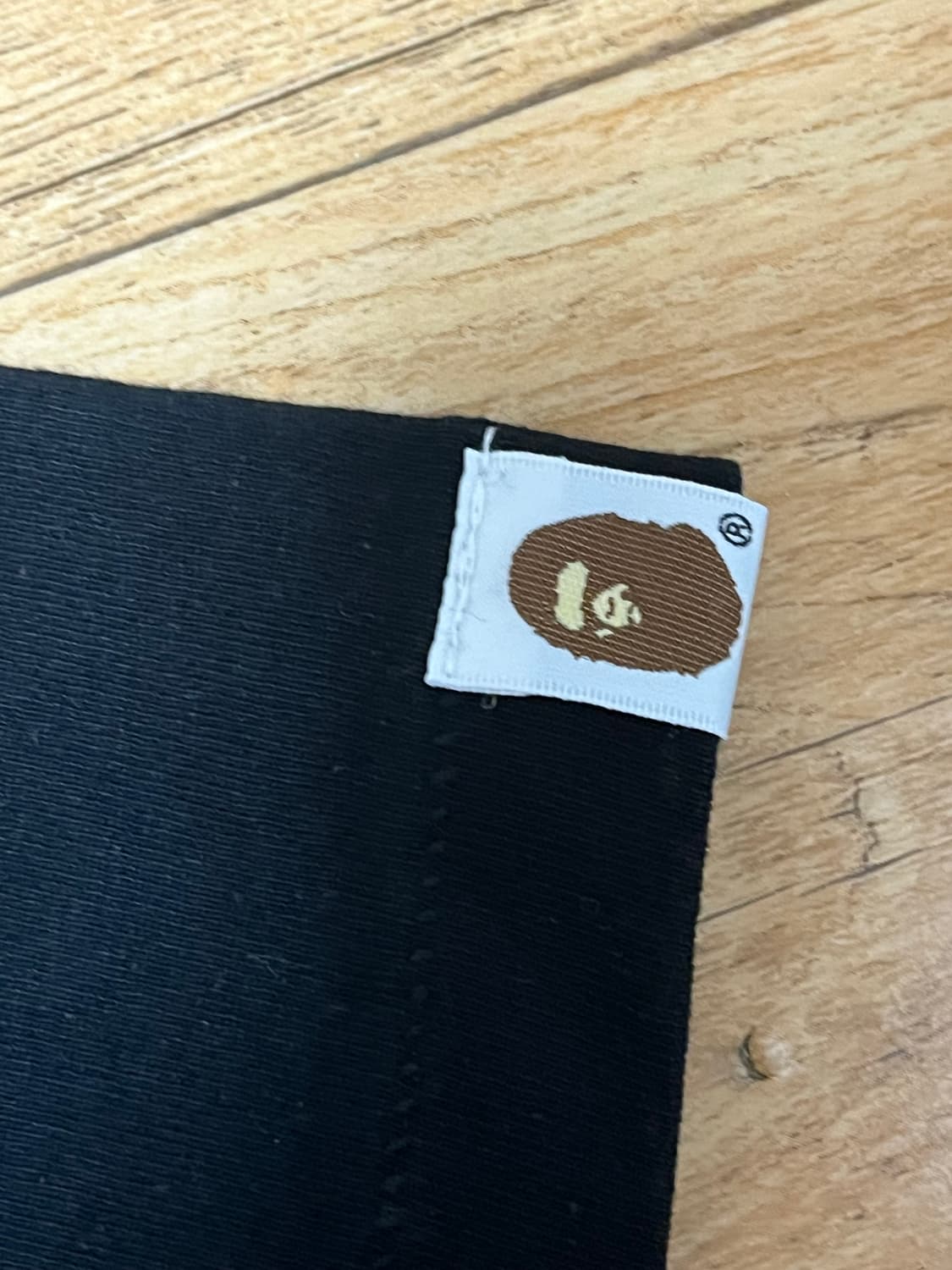 베이프 반팔 카모 컬리지 티셔츠 블랙 블루 bape s사이즈 상품이미지5