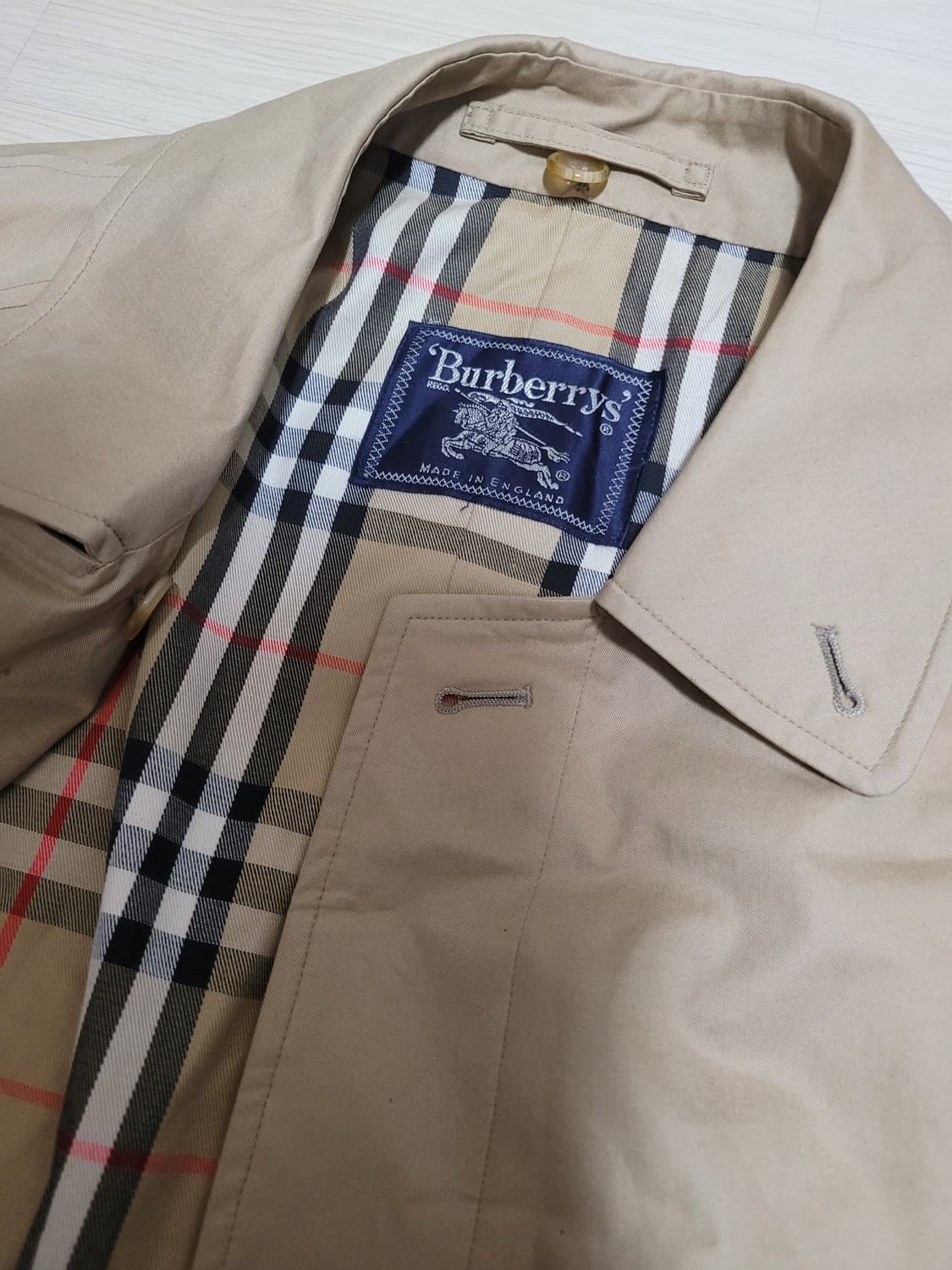 [백화점 정품] 빈티지 버버리 발마칸 트렌치 코트 상품이미지2