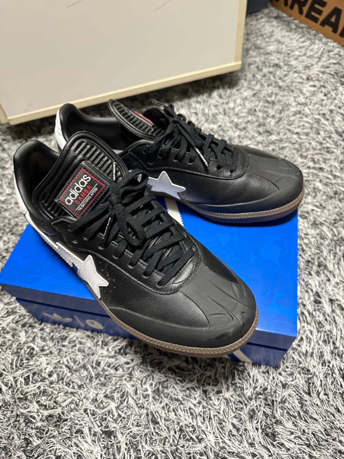 아디다스 삼바 x 베이프 블랙 상품이미지2