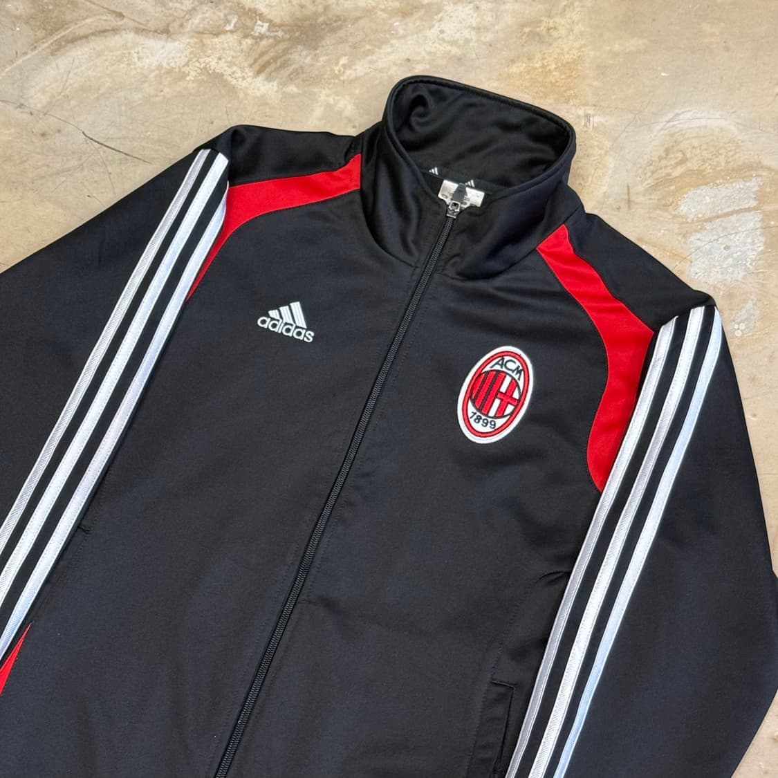 M 아디다스 AC밀란 레드파이핑 블랙 트랙탑  상품이미지1